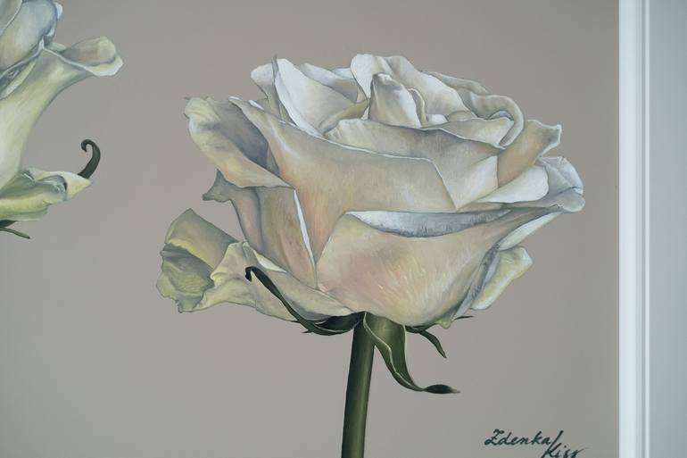 Original Floral Painting by Zdenka Kiss