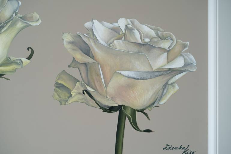 Original Realism Floral Painting by Zdenka Kiss