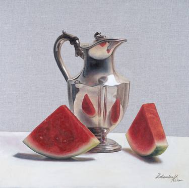 Original Realism Still Life Painting by Zdenka Kiss