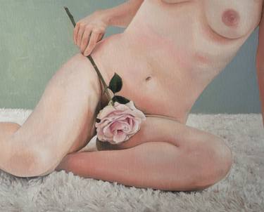 Original Realism Nude Painting by Zdenka Kiss