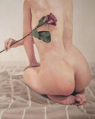 Original Realism Nude Painting by Zdenka Kiss
