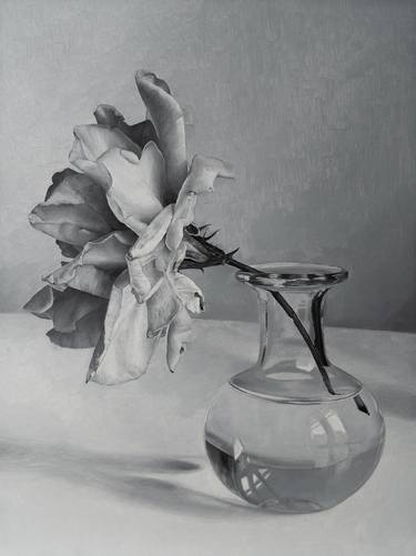 Original Realism Floral Painting by Zdenka Kiss