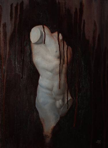 Original Realism Nude Painting by Zdenka Kiss