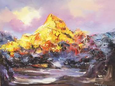 Original Abstract Expressionism Landscape Paintings by Nick Yang