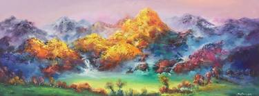 Print of Abstract Expressionism Landscape Paintings by Nick Yang