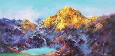 Original Abstract Expressionism Landscape Paintings by Nick Yang