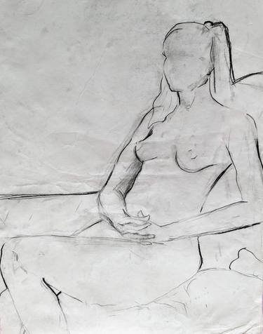 Original Figurative Nude Drawings by Cherieblossom Art