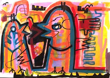 Original Street Art Graffiti Drawings by Deb Zeb