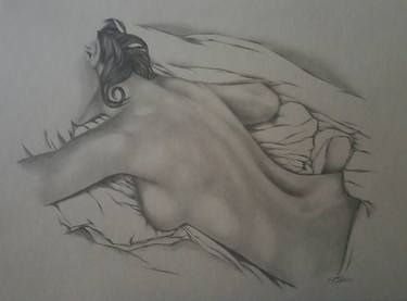 Original Figurative Nude Drawings by SOPHIE DUMONT