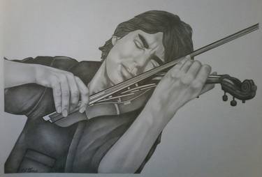 Original Figurative Music Drawings by SOPHIE DUMONT