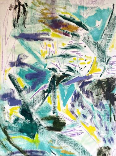 Original Abstract Expressionism Abstract Painting by Adelle Patten