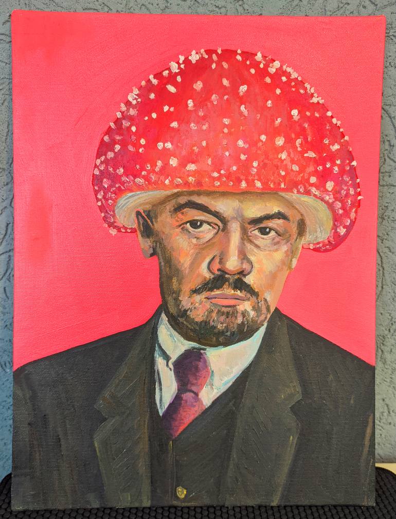 Original Conceptual Politics Painting by Nicola Podez