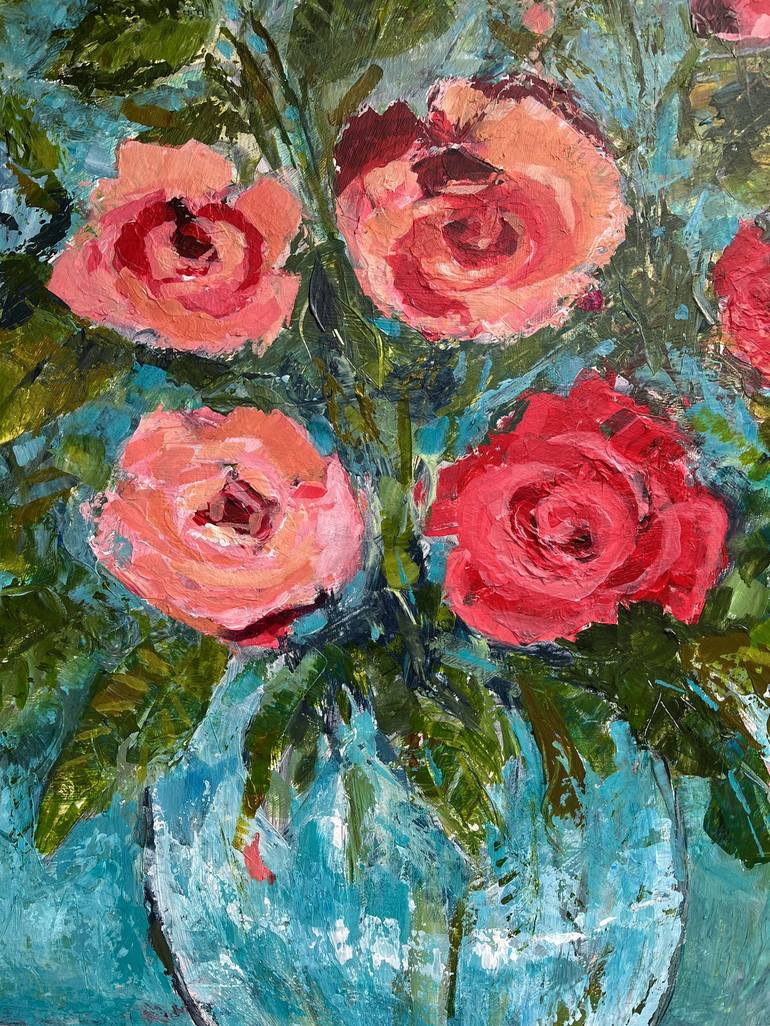 Original Floral Painting by Filomena Booth