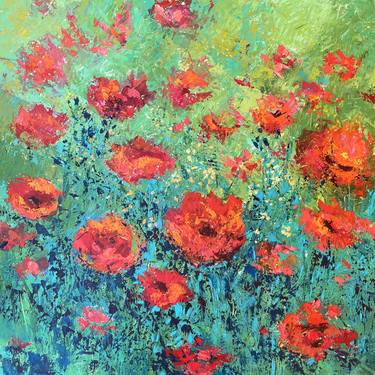 Original Fine Art Floral Paintings by Filomena Booth