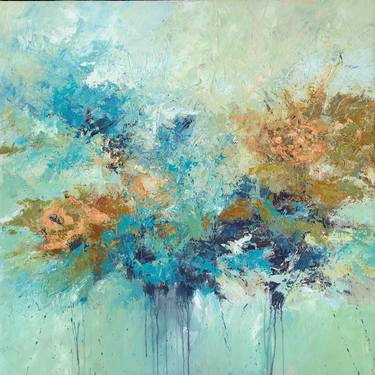 Original Abstract Floral Paintings by Filomena Booth