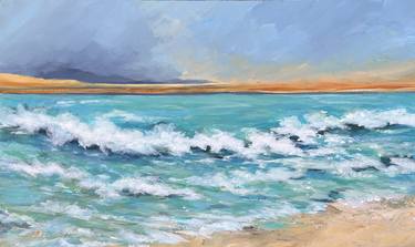 Original Impressionism Seascape Painting by Filomena Booth