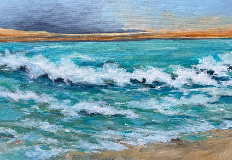 Original Impressionism Seascape Painting by Filomena Booth