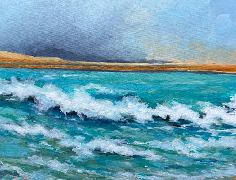 Original Impressionism Seascape Painting by Filomena Booth