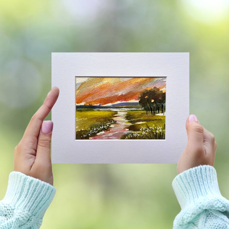Original Abstract Landscape Painting by Filomena Booth