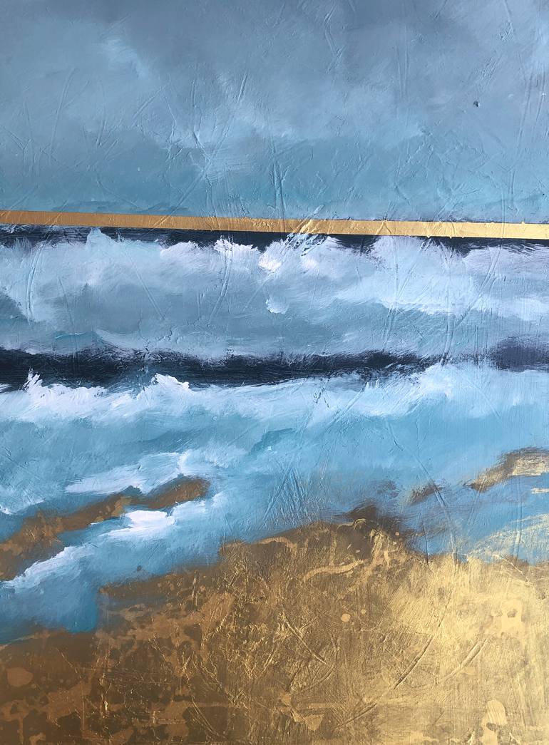 Original Abstract Seascape Painting by Filomena Booth