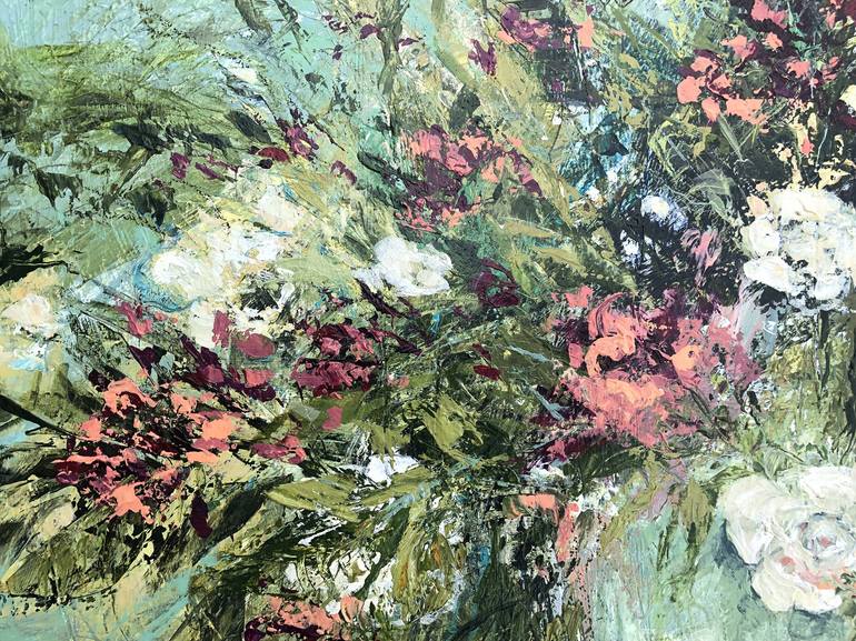 Original Impressionism Floral Painting by Filomena Booth