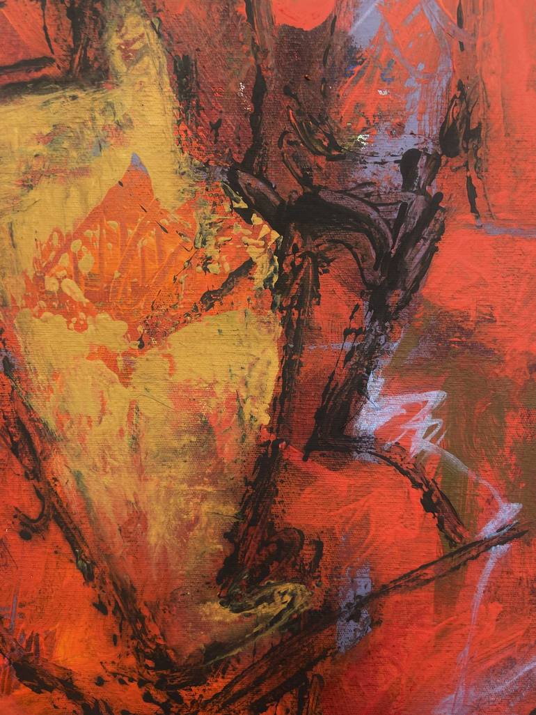 Original Abstract Expressionism Abstract Painting by Alfonso Sosa