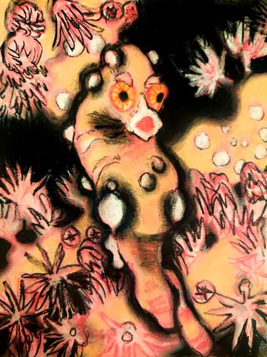 Original Expressionism Animal Drawings by Ettie L