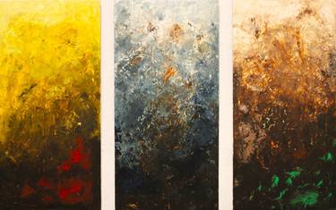 Original Abstract Paintings by Cis Van Peer