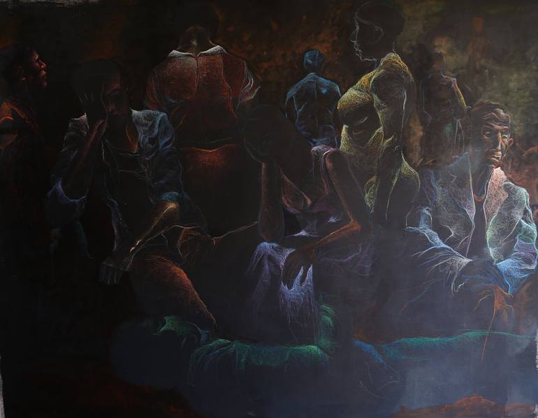 Original Contemporary People Painting by Mwass Githinji