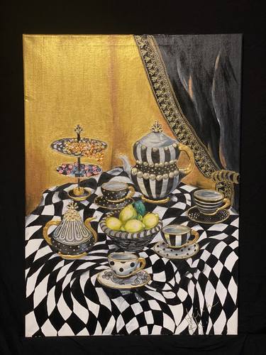 Original Still Art Food & Drink Painting by Irina Kharebashvili