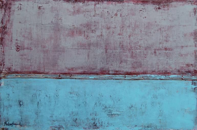 Original Abstract Expressionism Abstract Painting by Halina Domanski