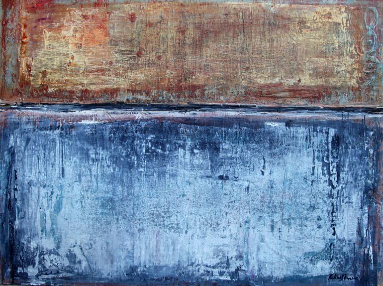 Original Abstract Expressionism Abstract Painting by Halina Domanski