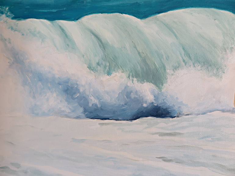 Original Beach Painting by karine Bartoli