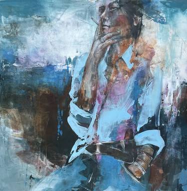Original Figurative Abstract Paintings by Maria Gabriel
