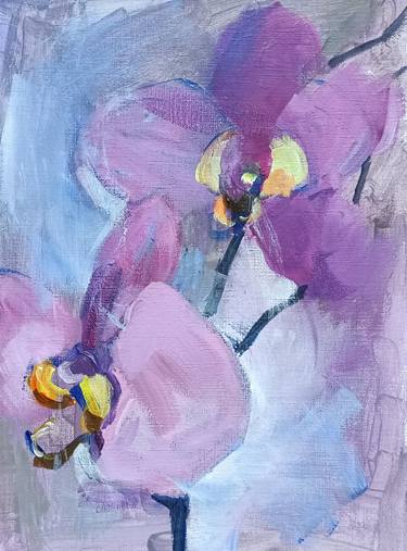 Original Impressionism Floral Paintings by Liz Adams
