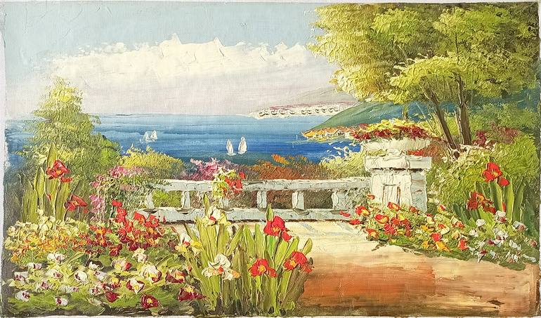 Original Modern Landscape Painting by Glowvia Art