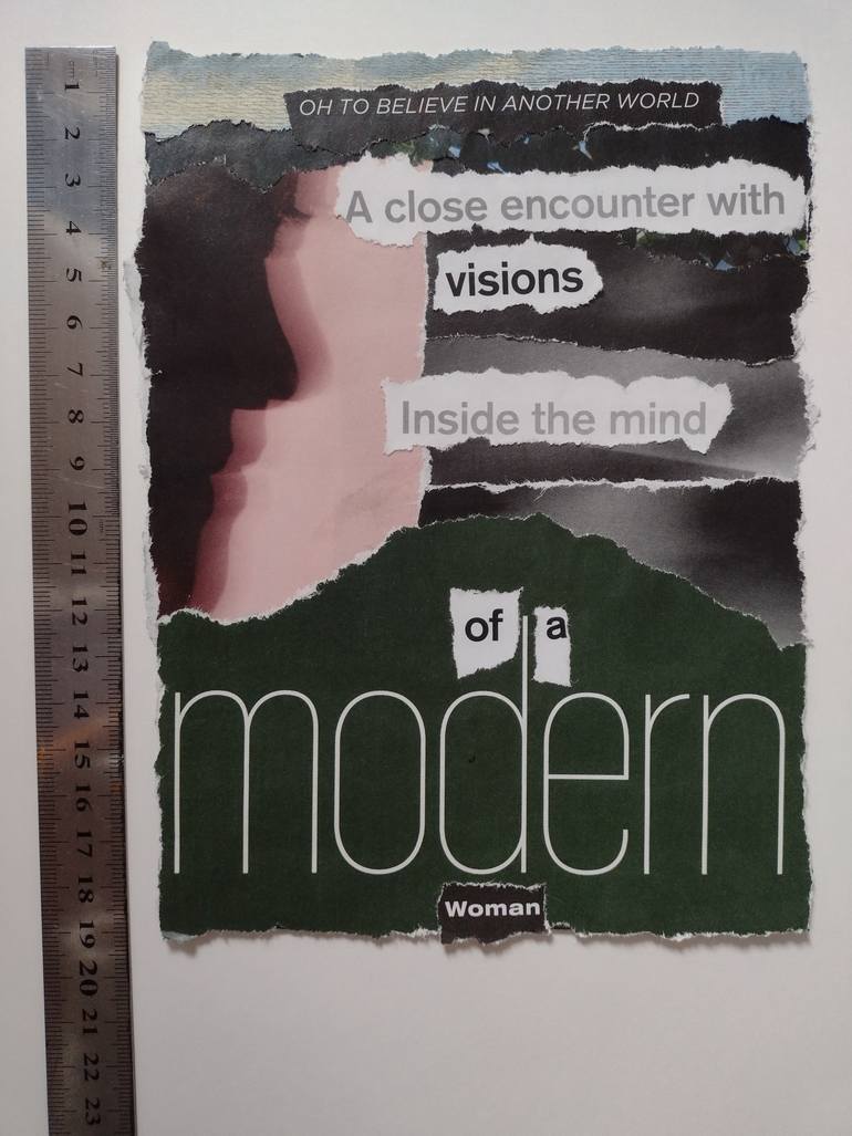 Original Contemporary Women Collage by Roberta Killip