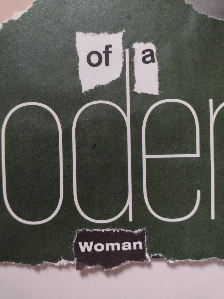 Original Contemporary Women Collage by Roberta Killip