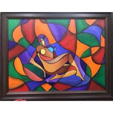 Enigma- Abstract woman art in cubism style thumb