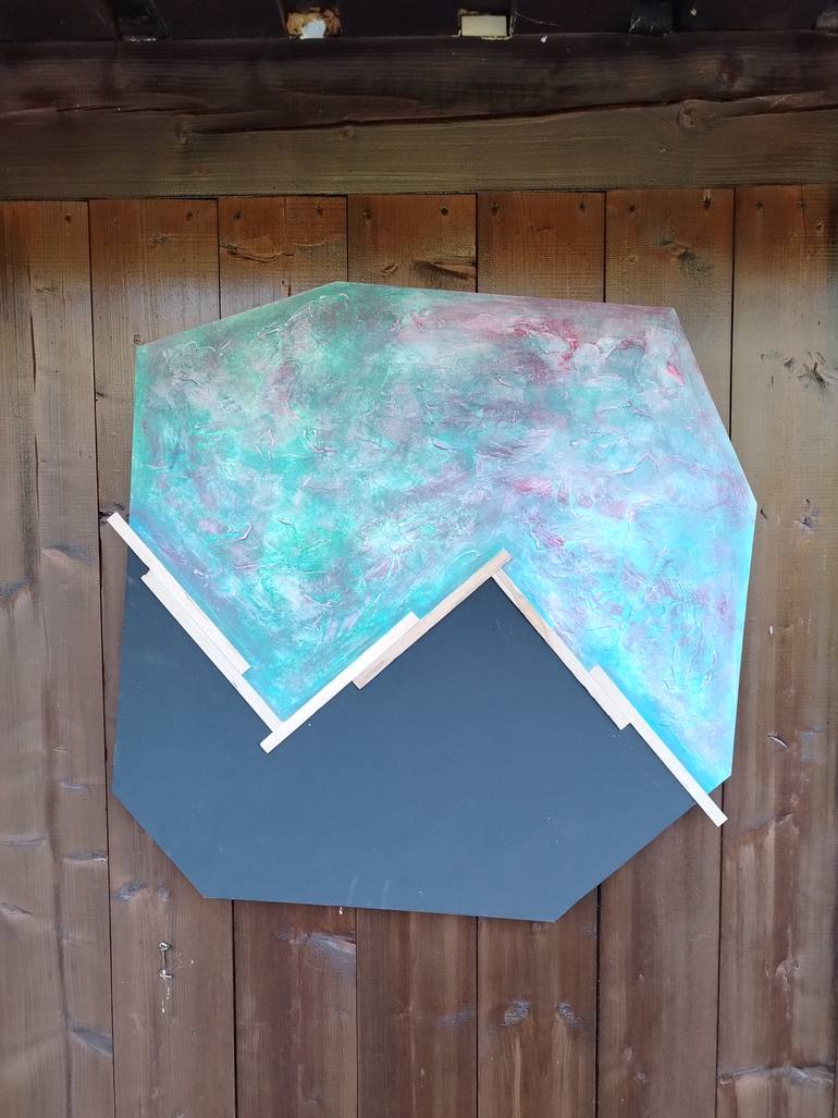 Original Minimalism Abstract Mixed Media by Slavomir Klacko