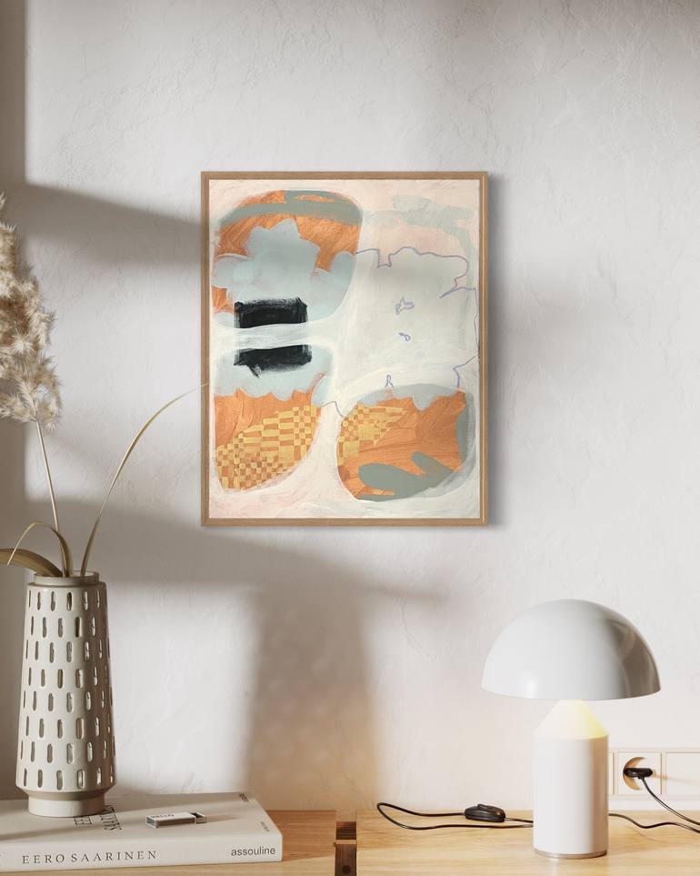 Original Abstract Floral Painting by Gigi Tordecilla