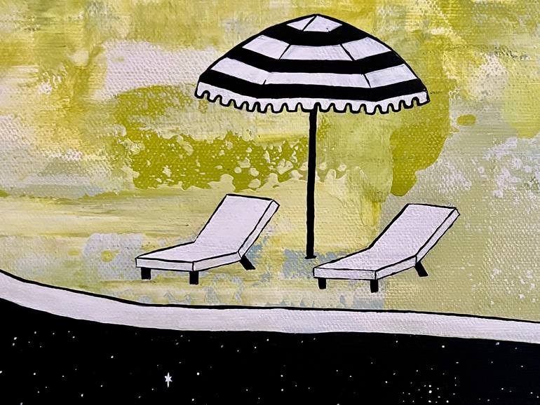 Original Abstract Outer Space Painting by Gigi Tordecilla
