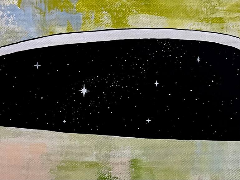 Original Abstract Outer Space Painting by Gigi Tordecilla