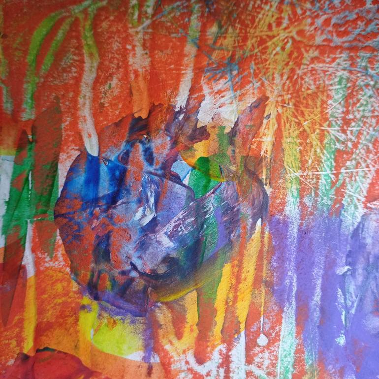 Original Abstract Expressionism Abstract Painting by Doina Enos