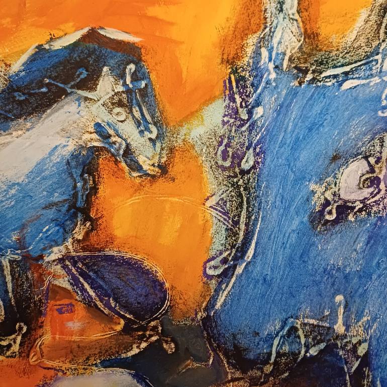 Original Horse Painting by Doina Enos