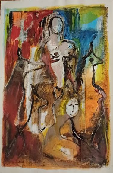 Original Abstract Expressionism Abstract Paintings by Doina Enos