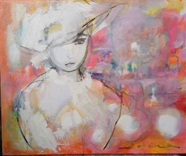 Original Abstract Expressionism Fashion Paintings by Doina Enos