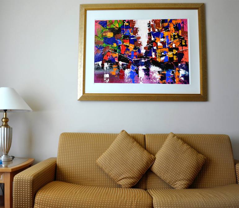Original Abstract Painting by Mahesh Annapure