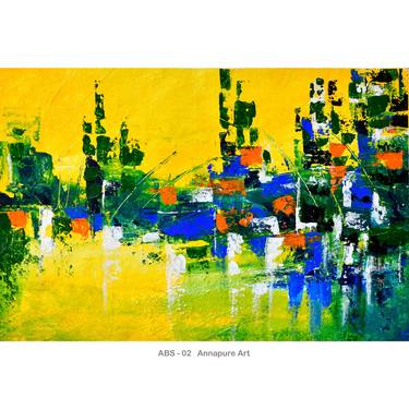 Original Art Deco Abstract Paintings by Mahesh Annapure