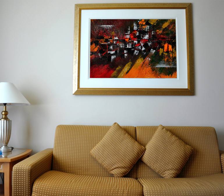 Original Abstract Painting by Mahesh Annapure
